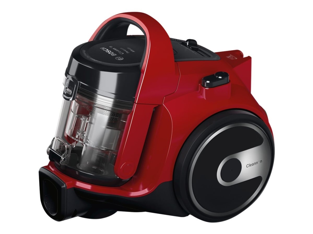 Bosch GS 05 BGC05AAA2 - Dammsugare - med behållare - utan påse - chiliröd/svart