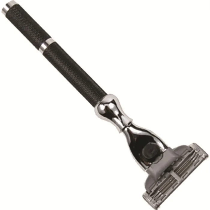 Parker Shaving 42M - Black & Chrome Mach 3 Compatible Handle Razor