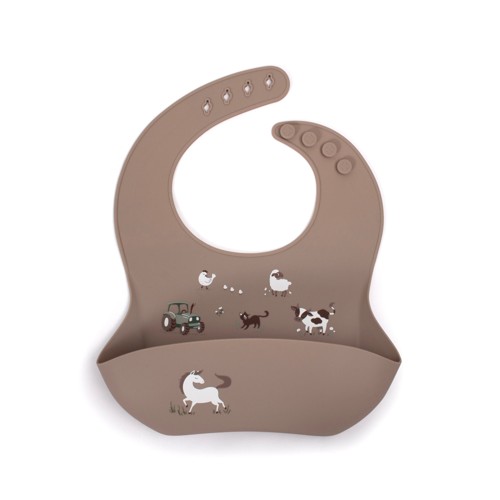 Filibabba - Silicone bib with print - Magic Farm - (FI-02746)