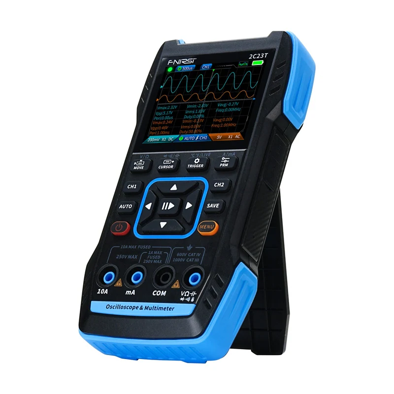 Bärbart 3-i-1-oscilloskop med multimeter och signalgenerator, 10 MHz, bild 3