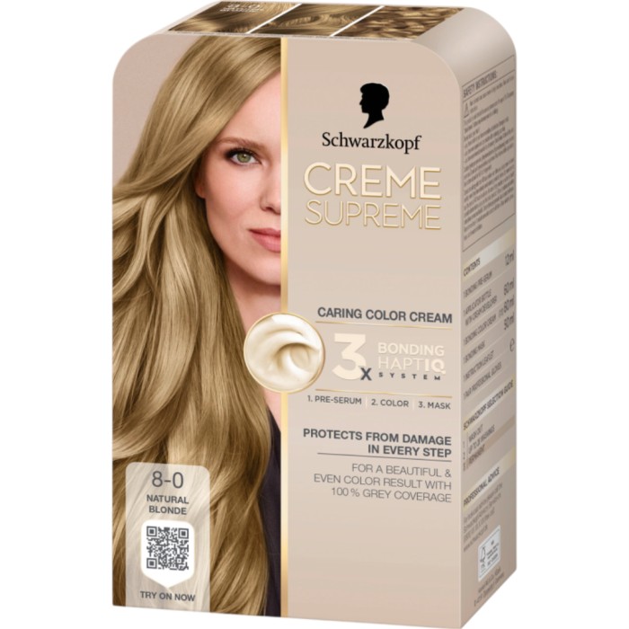 Schwarzkopf Creme Supreme 8-0 Natural Blonde 1 pcs