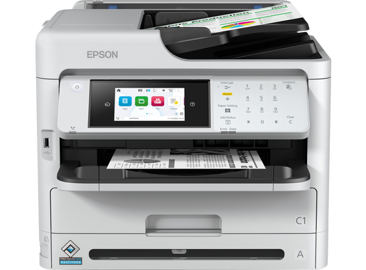 Epson WorkForce Pro WF-M5899DWF, svart/vit skrivare + scanner + kopiator + fax, 25 ppm ISO, 1200x2400 dpi scanner, duplex, display, AirPrint, USB/LAN/WiFi, bild 4