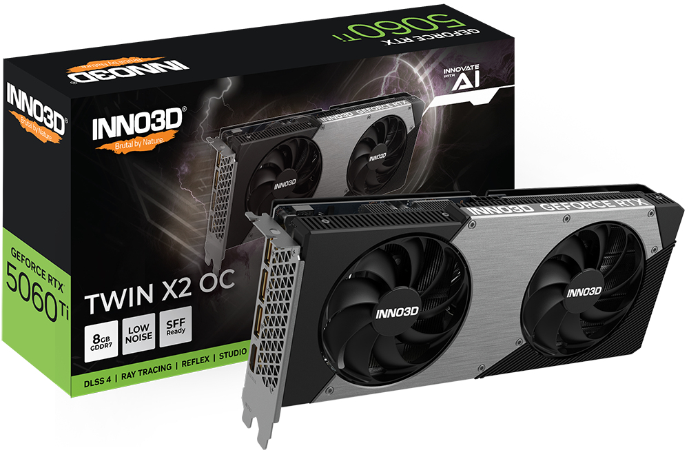 INNO3D GeForce RTX 5060 Ti 8GB Twin X2 OC, bild 3