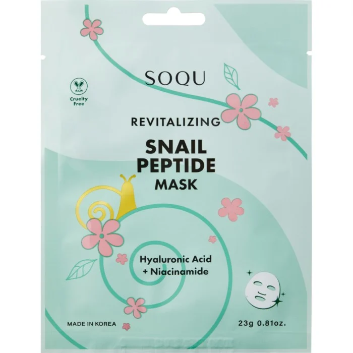 SOQU Snail Peptide Sheet Mask 1 pcs, bild 2