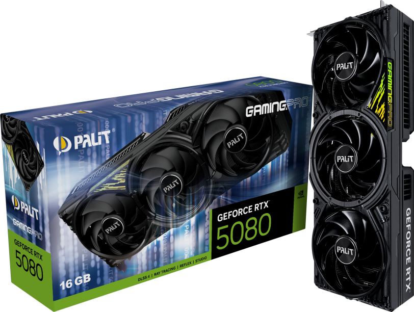 Palit GeForce RTX 5080 16GB GamingPro 3-DP HD, bild 3