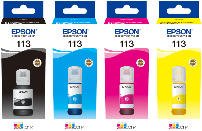 Epson 113 EcoTank, gul original