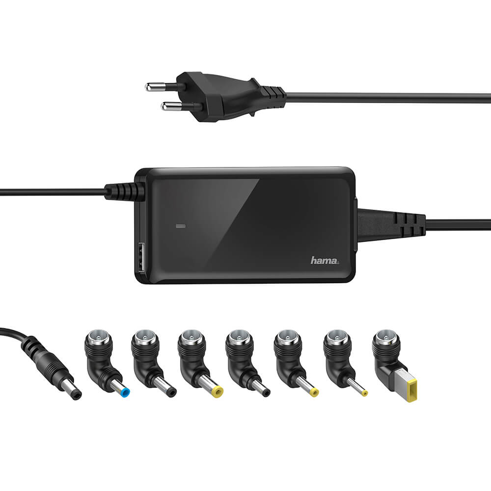 AC-adapter HAMA Notebook Universal 65W, 8 st adaptrar, bild 3