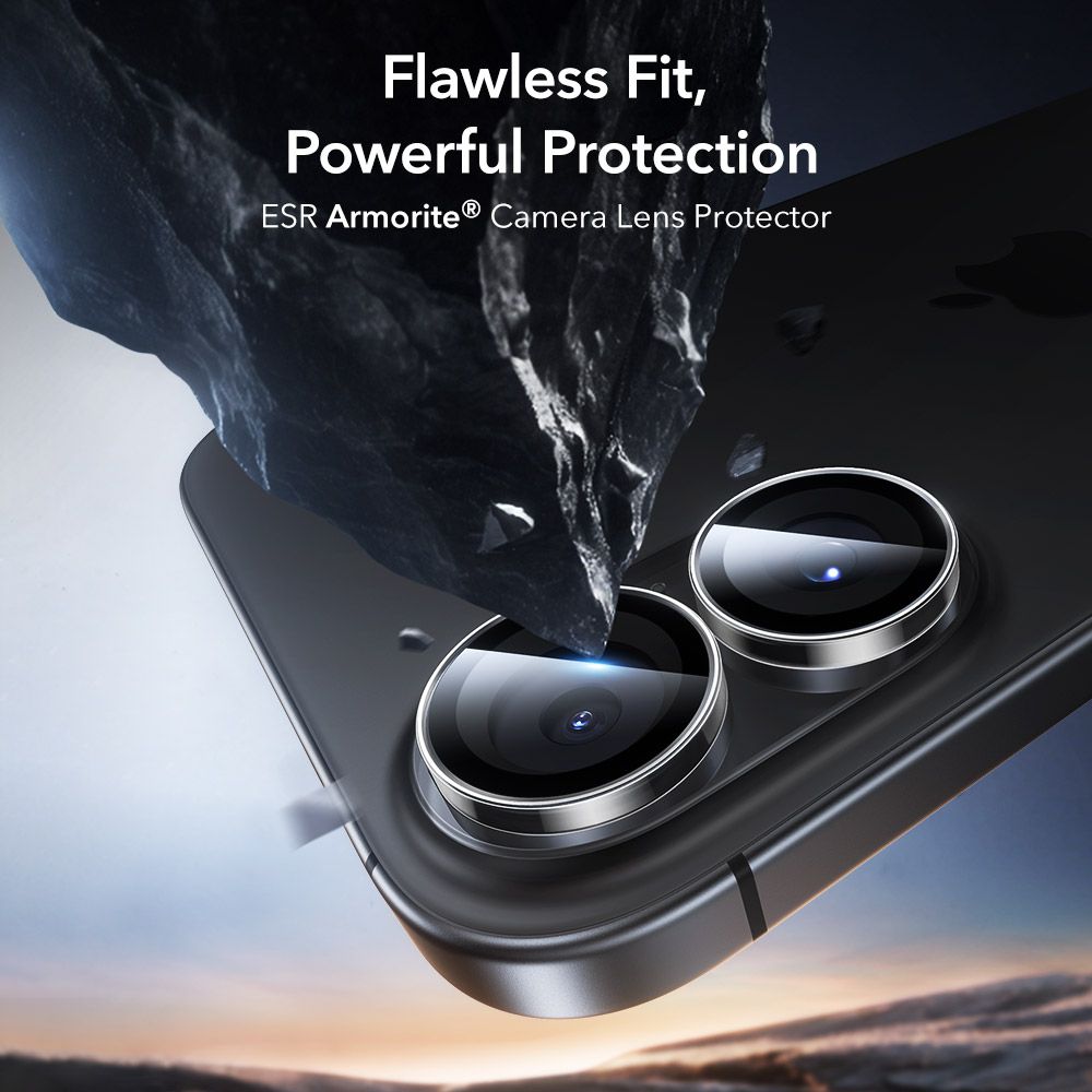 ESR Armorite kameraskydd för iPhone 16 / 16 Plus / 17 - Transparent, bild 3