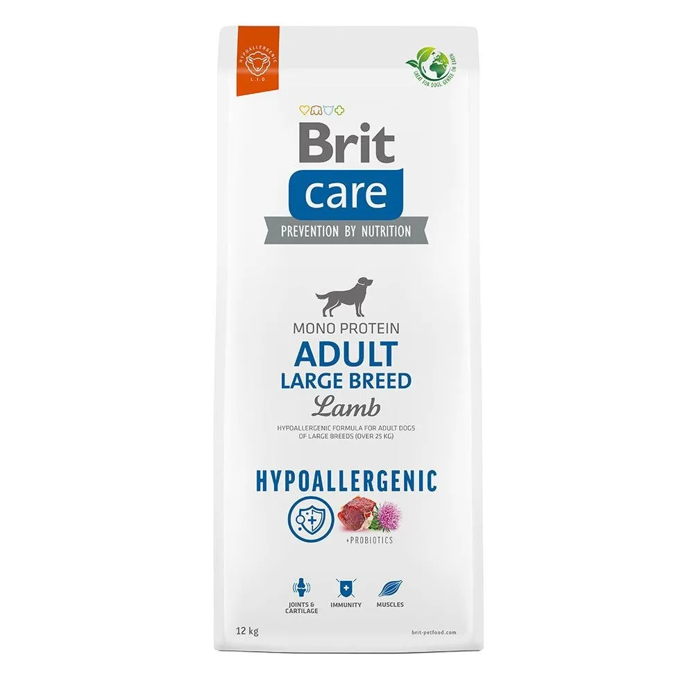Brit Care Dog Hypoallergenic Adult Large Breed, Lamb, 12 kg