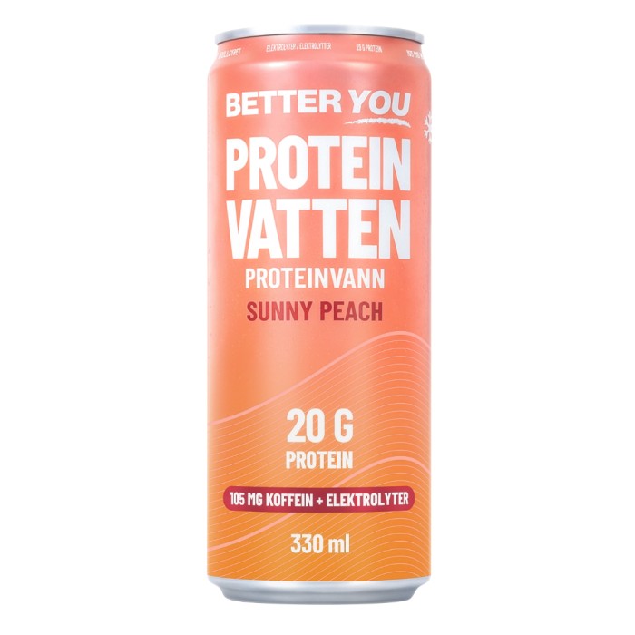 Better You Proteinvatten m Elektrolyter, Sunny Peach, 1 st