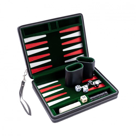 Longfield Backgammon Travel Green, bild 2