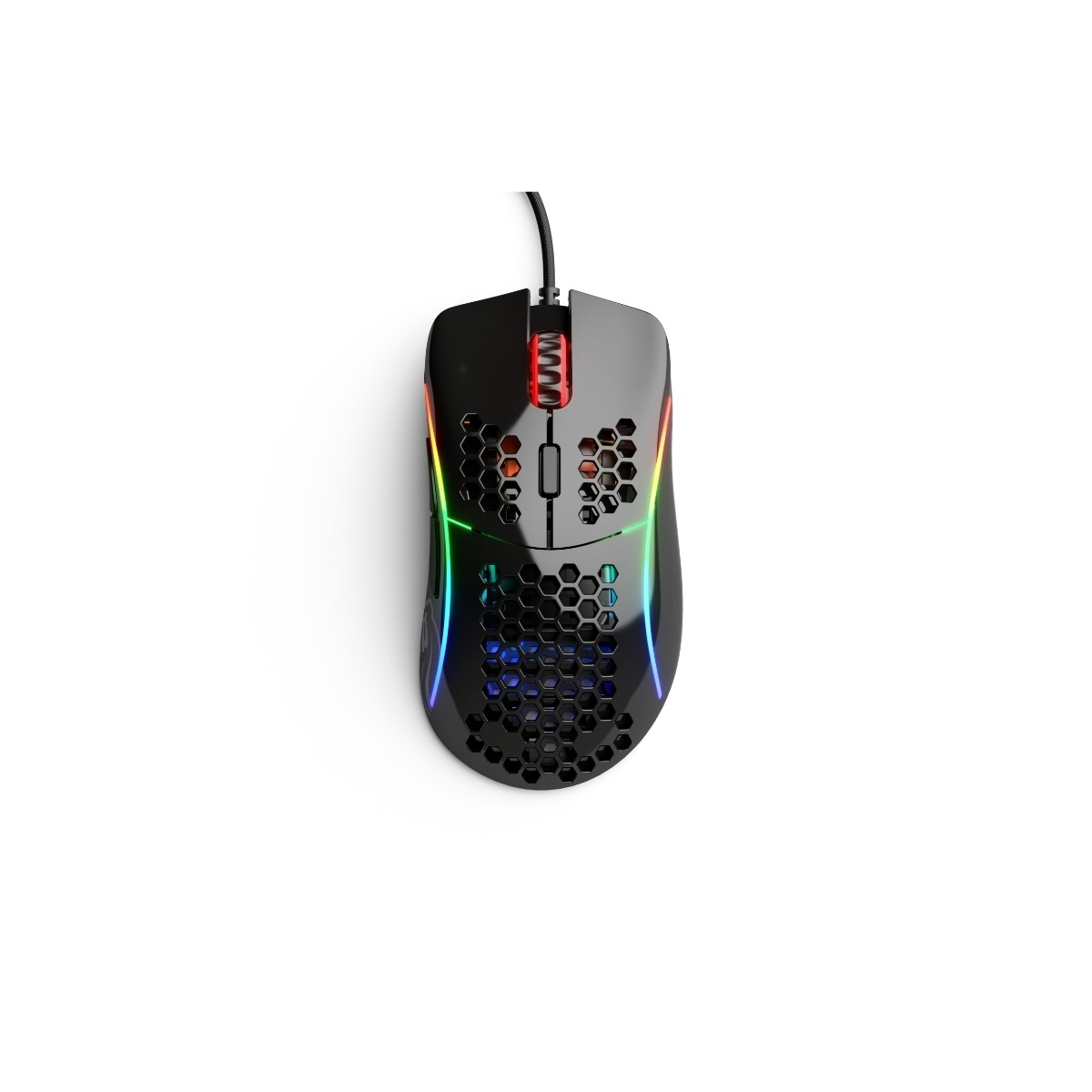 Glorious Model D gamingmus Glansig, svart, bild 2
