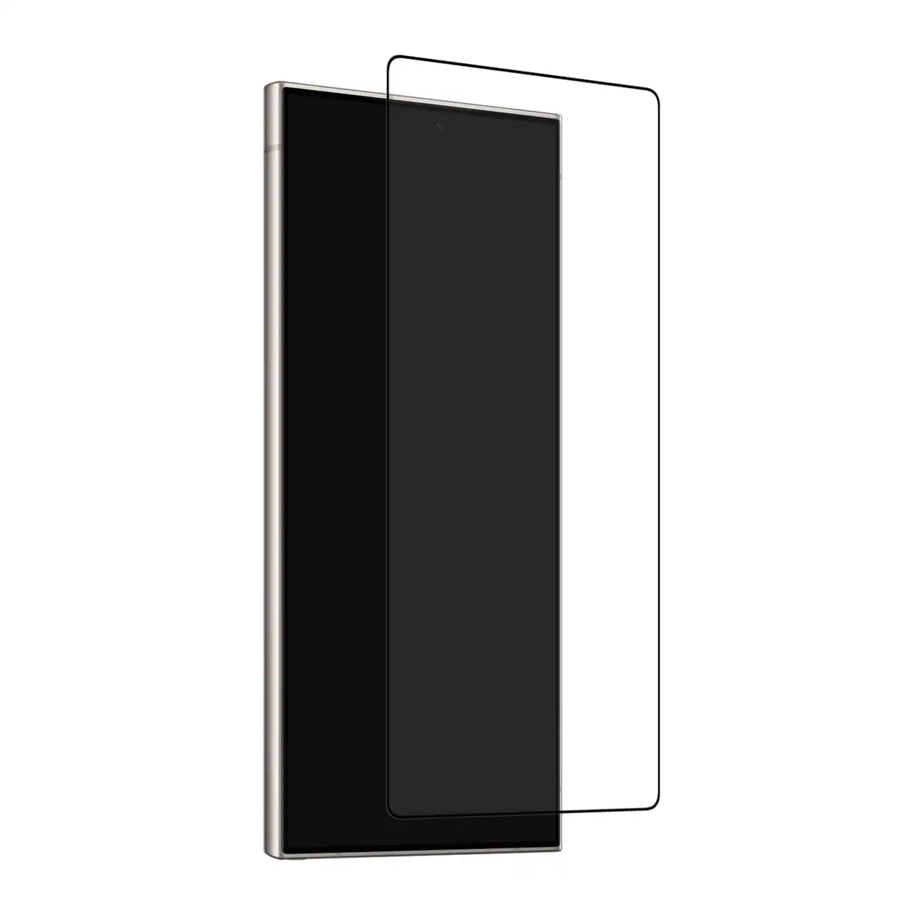 Puro Frame härdat glas för Samsung Galaxy S26 Ultra - med svart ram