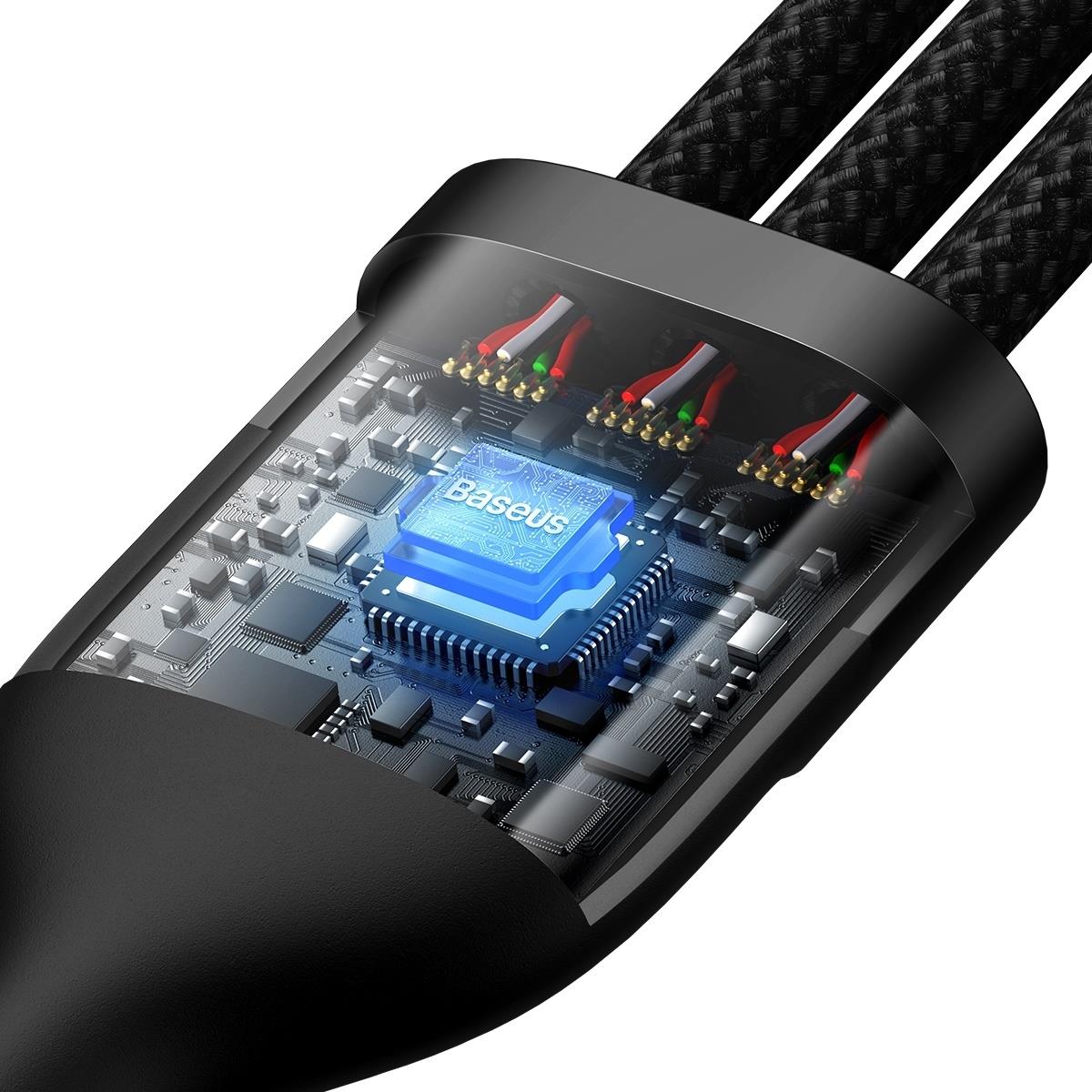 Baseus Flash Series II USB-C / USB-A Cable 100W 1.2m Black (CASS030101), bild 4