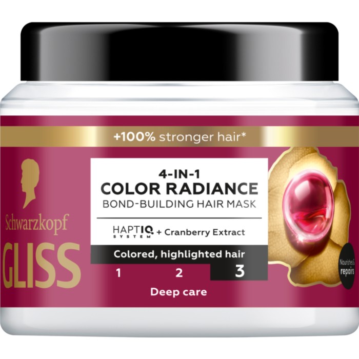 Schwarzkopf Gliss 4-In-1 Color Radiance Bond-Building Hair Mask 400 ml
