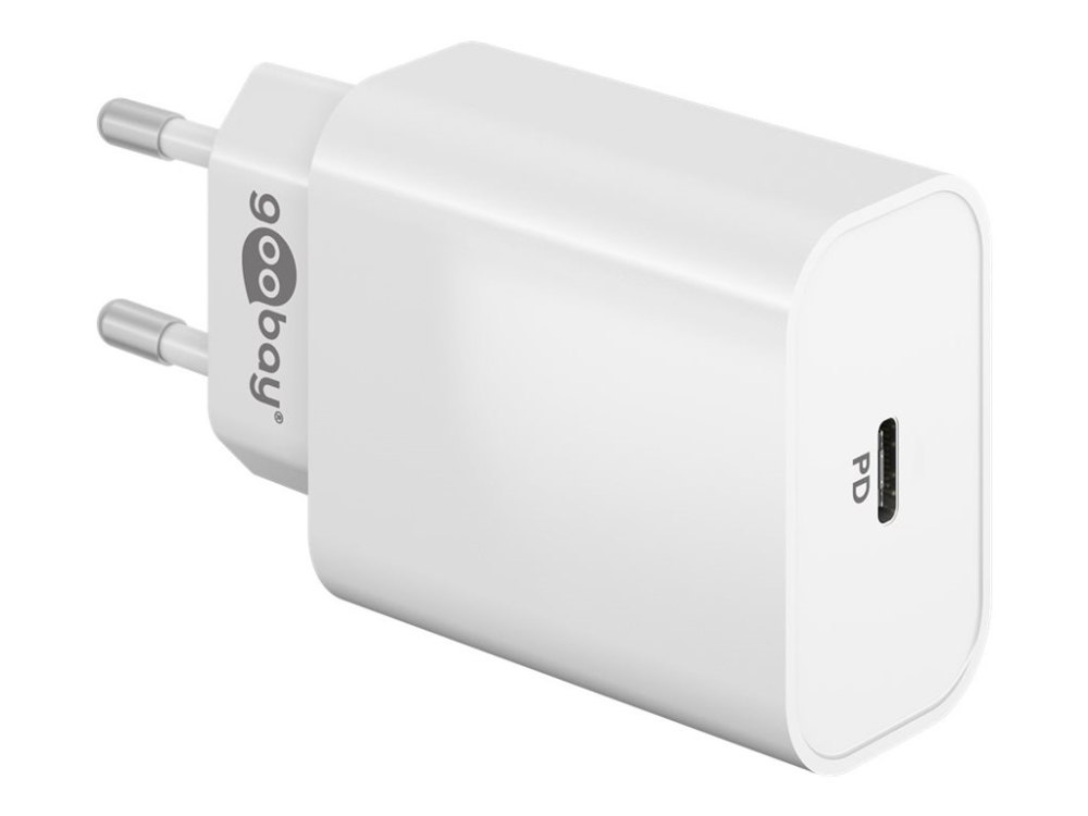 goobay - Strömadapter - GaN - 45 Watt - 3 A - PD (USB-C) - vit