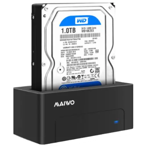 HDD/SSD Dockningsstation, USB 3.1 Gen 2, USB-C, 10 Gbps - Svart, bild 2