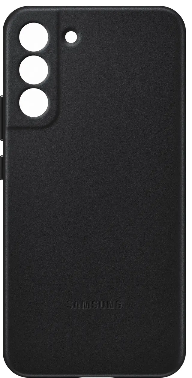 Samsung Leather Galaxy S22+ fodral (svart)
