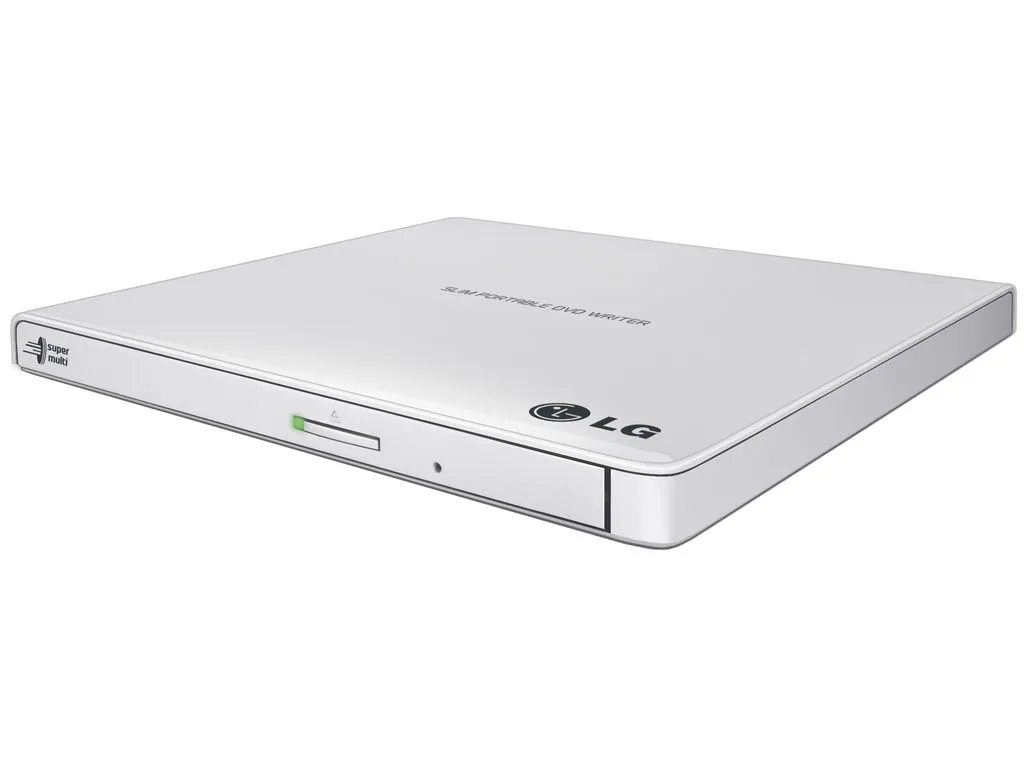Hitachi - LG GP57EW40 Slim Portable DVD-Writer - DVD-RW (Brännare) - USB 2.0 - Vit