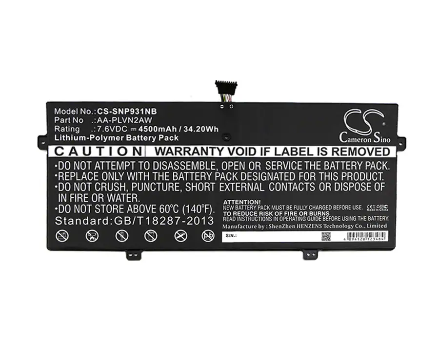 Batteri till Notebook, Bärbar dator för Samsung ATIV BOOK 9 12.2", NP930X2K m.fl., bild 3