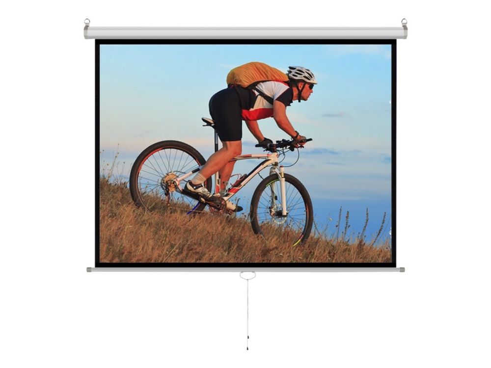 ART MS-150 - Projektorduk - takmontering, väggmontering - 150 (381 cm) - 4:3 - Matte White