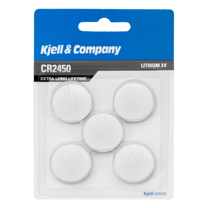 Kjell & Company Litiumbatteri CR2450 5-pack
