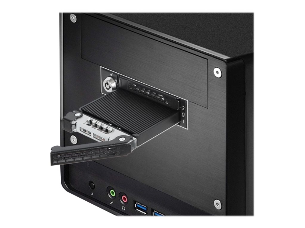 ICY Dock ToughArmor MB834M2K-B - Förvaringsmobilrack - M.2 - M.2 NVMe Card - U.2 - svart