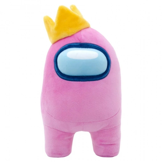 Among Us Official Premium Plush 30cm Crewmember Pink with Crown