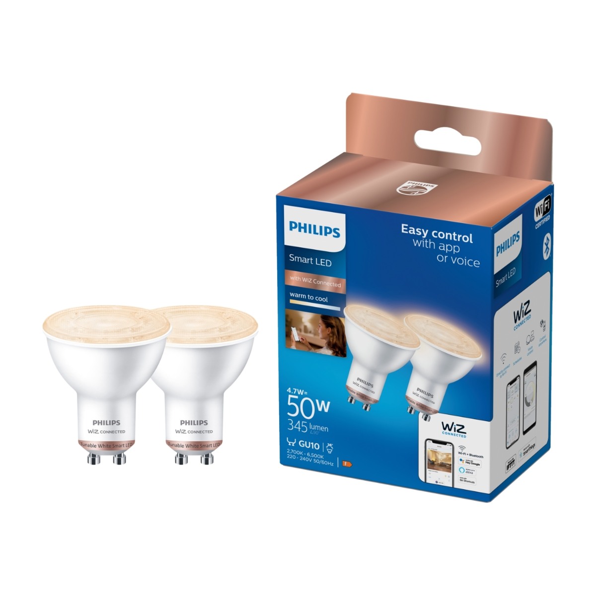 Philips TW smart lampa GU10 4,7W 2st