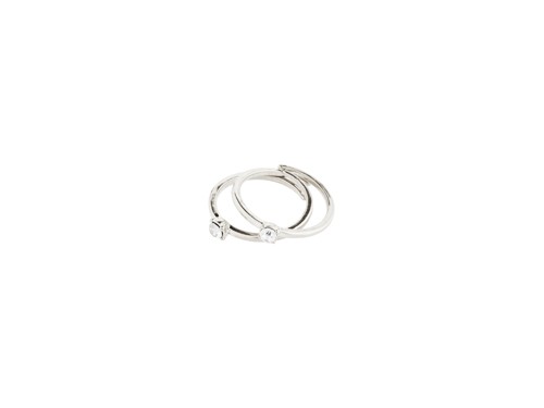 PILGRIM - SKY Rings 2-in-1 Set - Silver Plated - Adjustable Size, bild 2