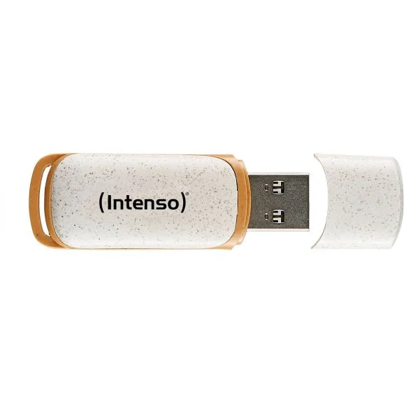 Intenso Green Line - USB flash-enhet - 128 GB - USB 3.2 Gen 1 - beige, brun, bild 2