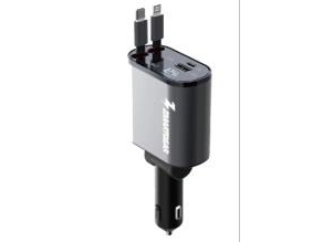 Zmartgear Carcharger 4 i 1 - Effektiv billaddare med flera funktioner. Ta kontroll över din laddningsupplevelse