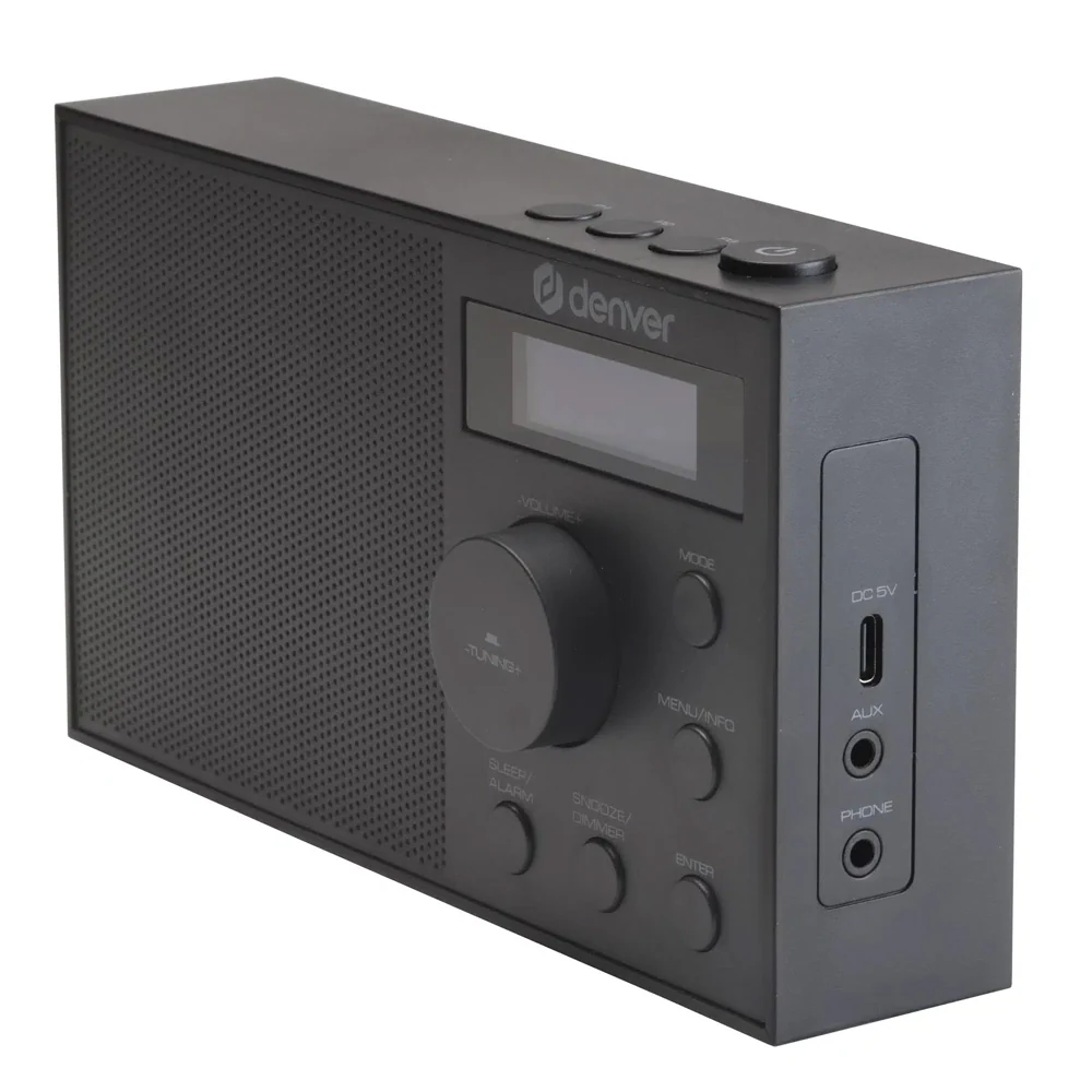 Denver DAB-51B DAB+/FM-Radio - Svart / Klockradio med dubbelalarm / DAB-radio med 40 snabbval, bild 4