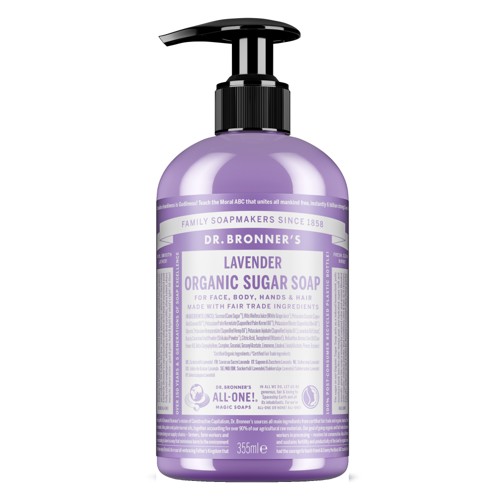 Dr. Bronner's Lavender Organic Sugar Soap 355 ml, bild 4