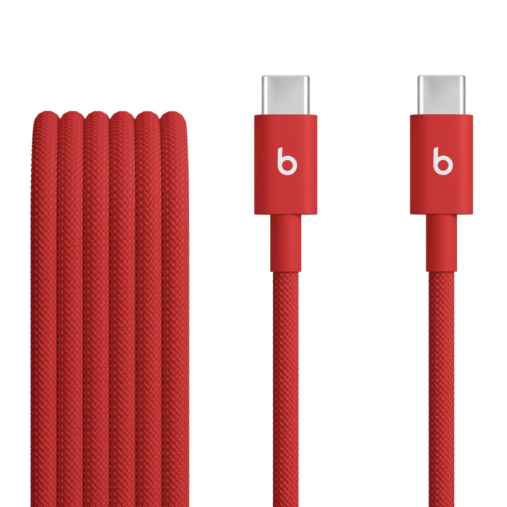 Apple Beats USB-C USB-C flätad kabel 1.5M - Röd