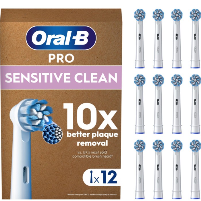 Oral-B Borsthuvuden Sensitive Clean&Care - 12 pcs Letterbox