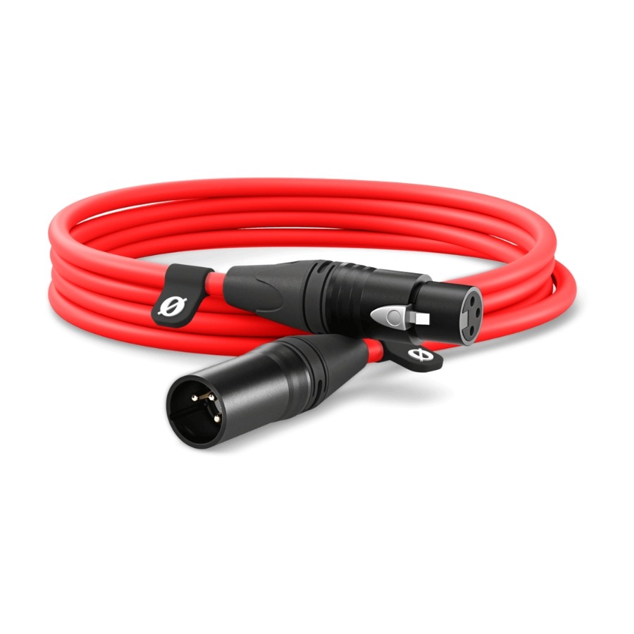 RØDE XLR-kabel 3 m, röd