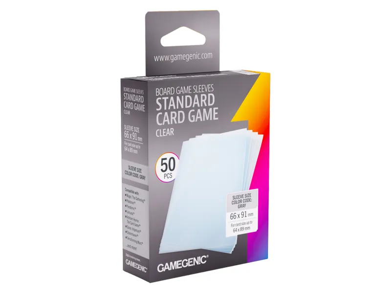 GameGenic Clear Sleeves 64 x 89 mm
