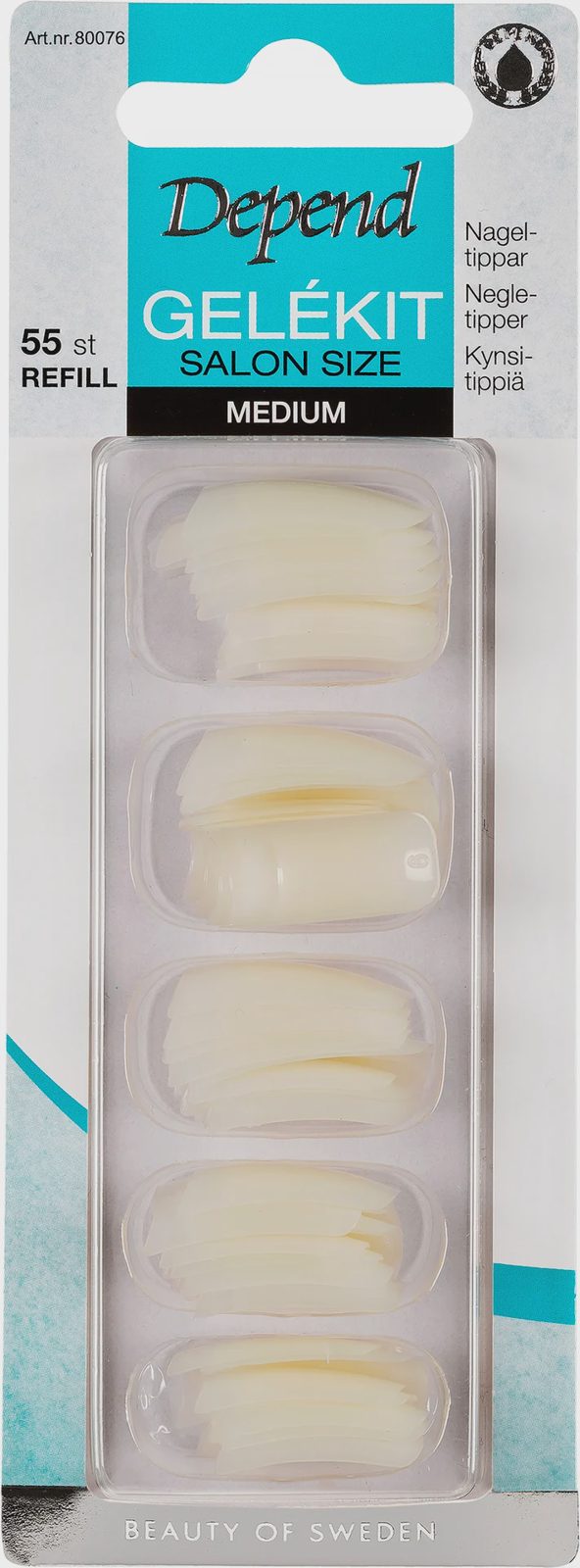 Depend Refill Nail Tips Medium Square