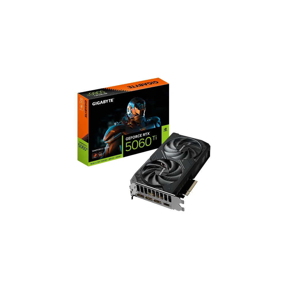 Gigabyte GeForce RTX 5060Ti WINDFORCE OC 8GB grafikkort