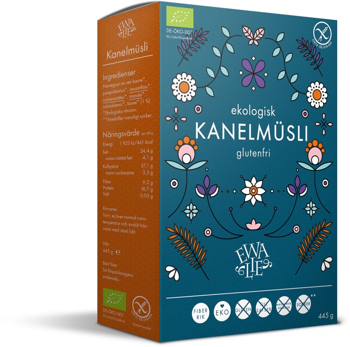 Glutenfri Müslimix Kanel, ekologisk 445 g