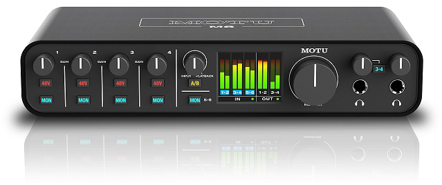 MOTU M6, 6-in/4-ut, XLR/6,3mm, USB-C/MIDI, ESS Sabre2 Ultra DAC, ultralåg latency, bild 2