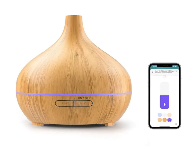 Meross MOD150HK(EU) aromadiffuser 0,4 L, ultraljud, Wi-Fi, HomeKit, trä, bild 3