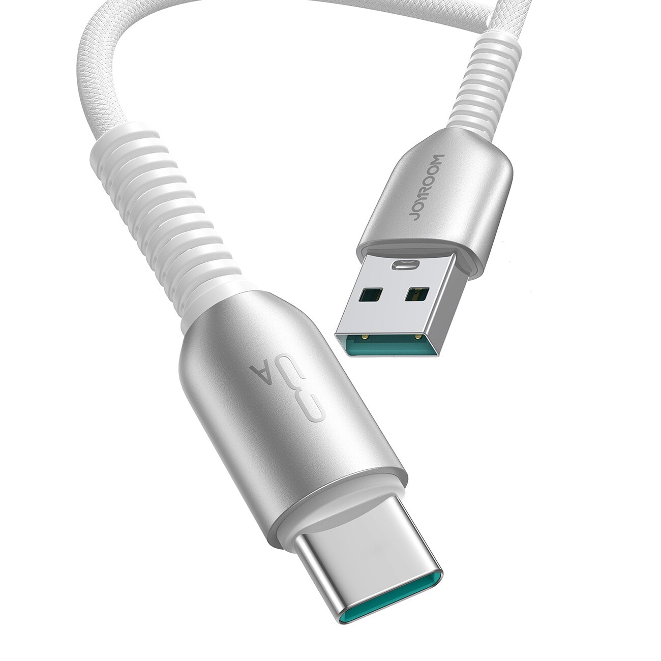 Joyroom S-A51 Cutting-Edge Series 3A USB-A - USB-C-kabel 1,2 m - ljusgrå, bild 2
