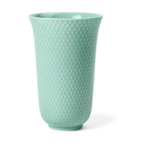 Lyngby Porcelæn - Rhombe Color Vas - H15 cm - Aqua