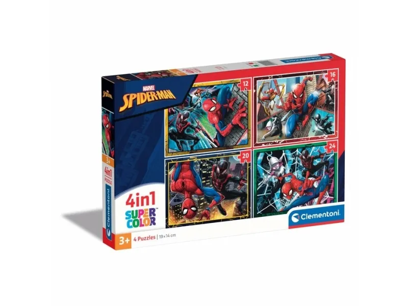 Clementoni pussel Spider-Man, 4-i-1