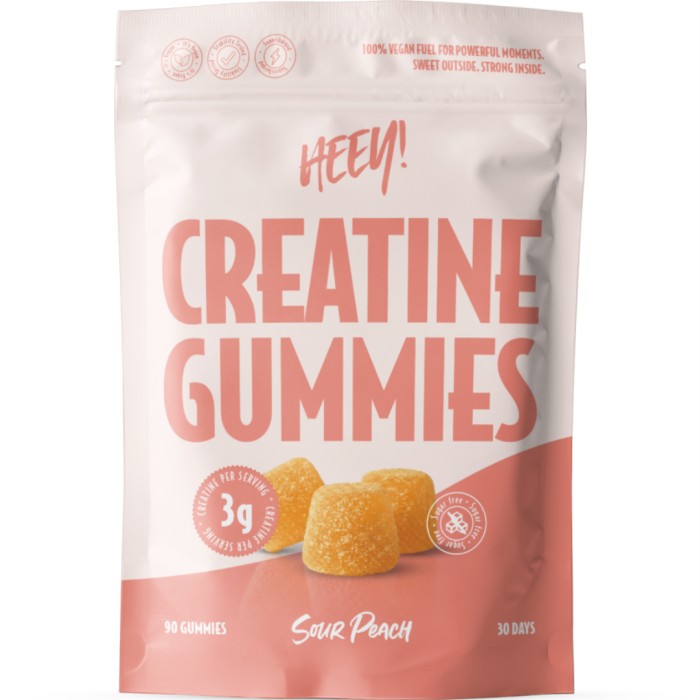 Heey! Creatine Gummies Sour Peach 90 st