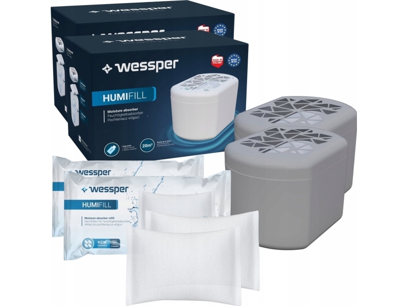 Wessper fuktupptagare WESSPER med insats – set om 2