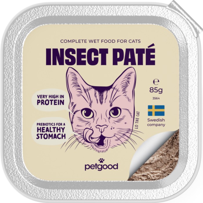 Petgood insektspaté våtfoder katt 85 g