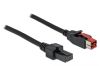 DeLock PoweredUSB 24 V hane -> 2x4-pin hane, 2 m - svart